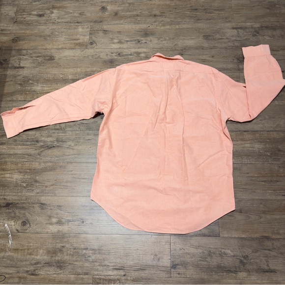 Ralph Lauren CLASSIC FIT Button Down Shirt, Salmon Orange Size Large - Picture 11 of 11